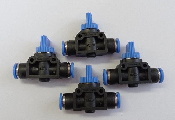 Kugelhahn Ø 8 mm - Ø 8 mm Pneumatisch HVFF8 VPE: 10St