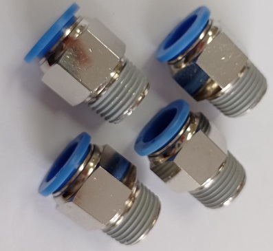 Anschluss gerade Pneumatisch  Ø 16 mm - AG ½" PC 16-04  VPE: 5 St