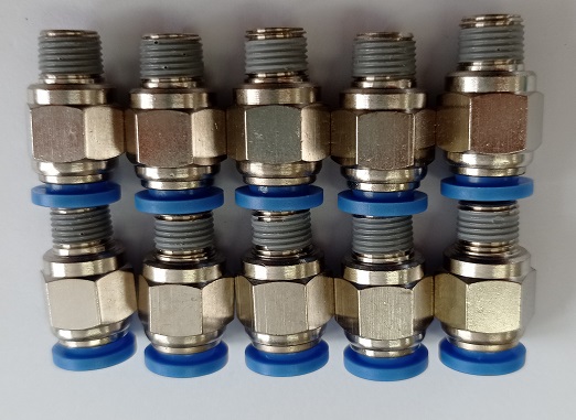 Anschluss gerade  Pneumatisch Ø 8mm - AG 1/8" PC08-01 VPE: 10 St