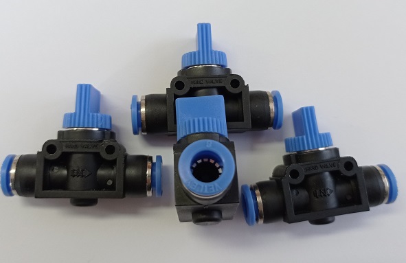 Kugelhahn Ø 8 mm - Ø 8 mm Pneumatisch HVFF8 VPE: 10St