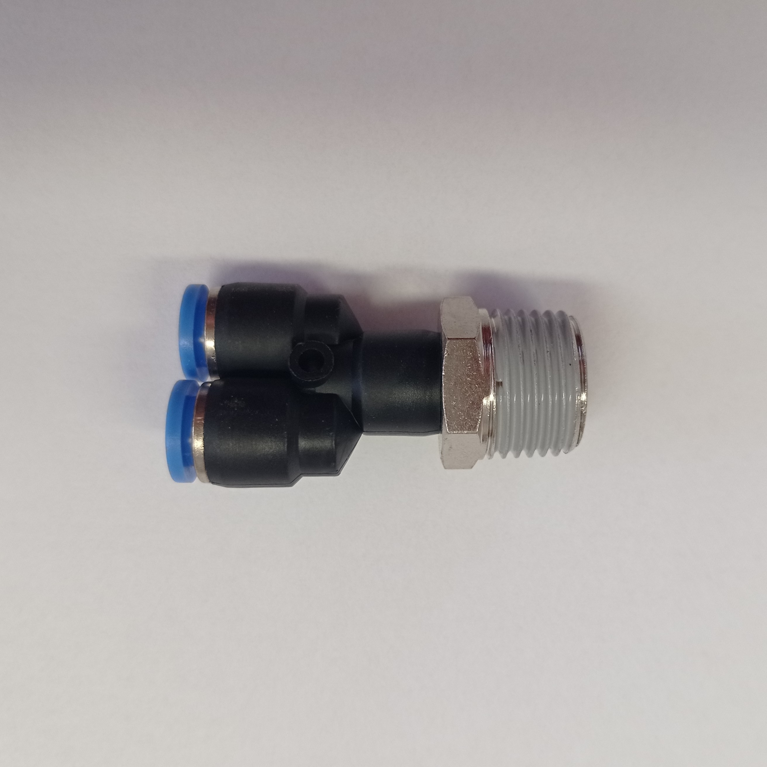 Y- Anschluss Pneumatisch 2 x Ø 8 mm, AG ½" PWT08-04 VPE: 10 St