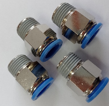 Anschluss gerade Pneumatisch  Ø 16 mm - AG ½" PC 16-04  VPE: 5 St